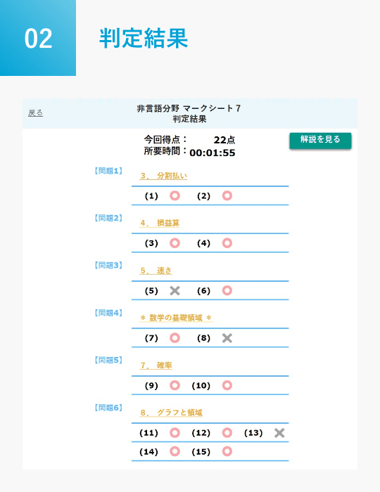 判定結果